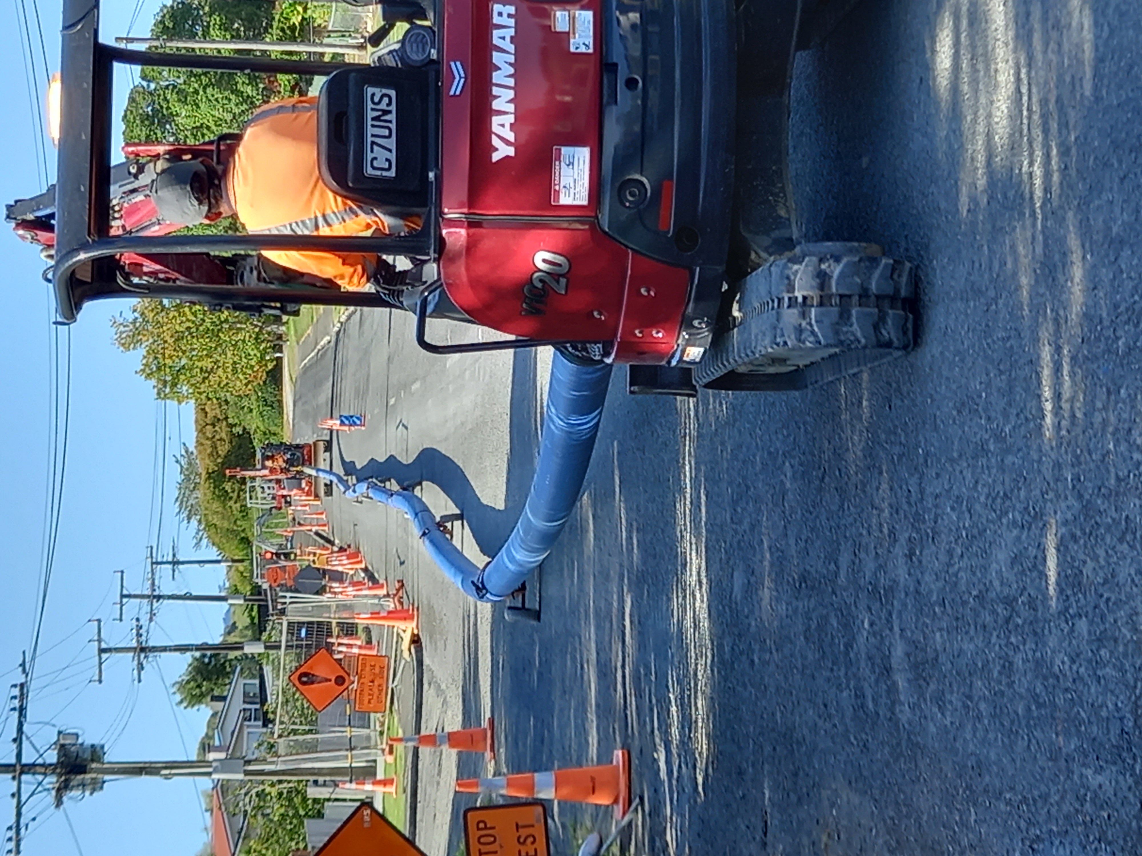 New pipeline is towed into place