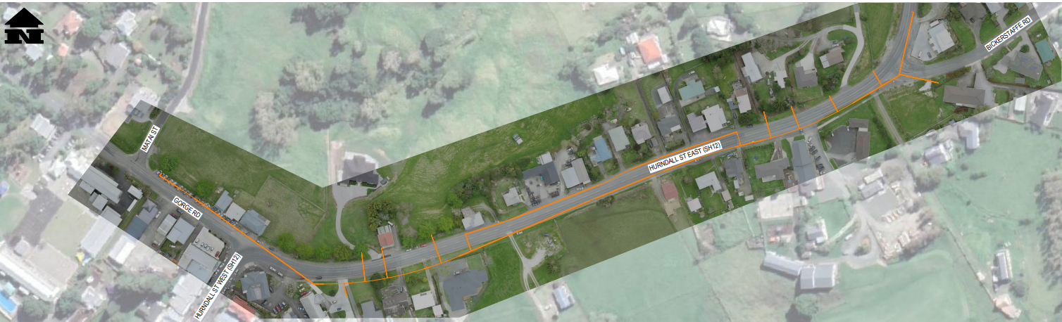 Map of work site.