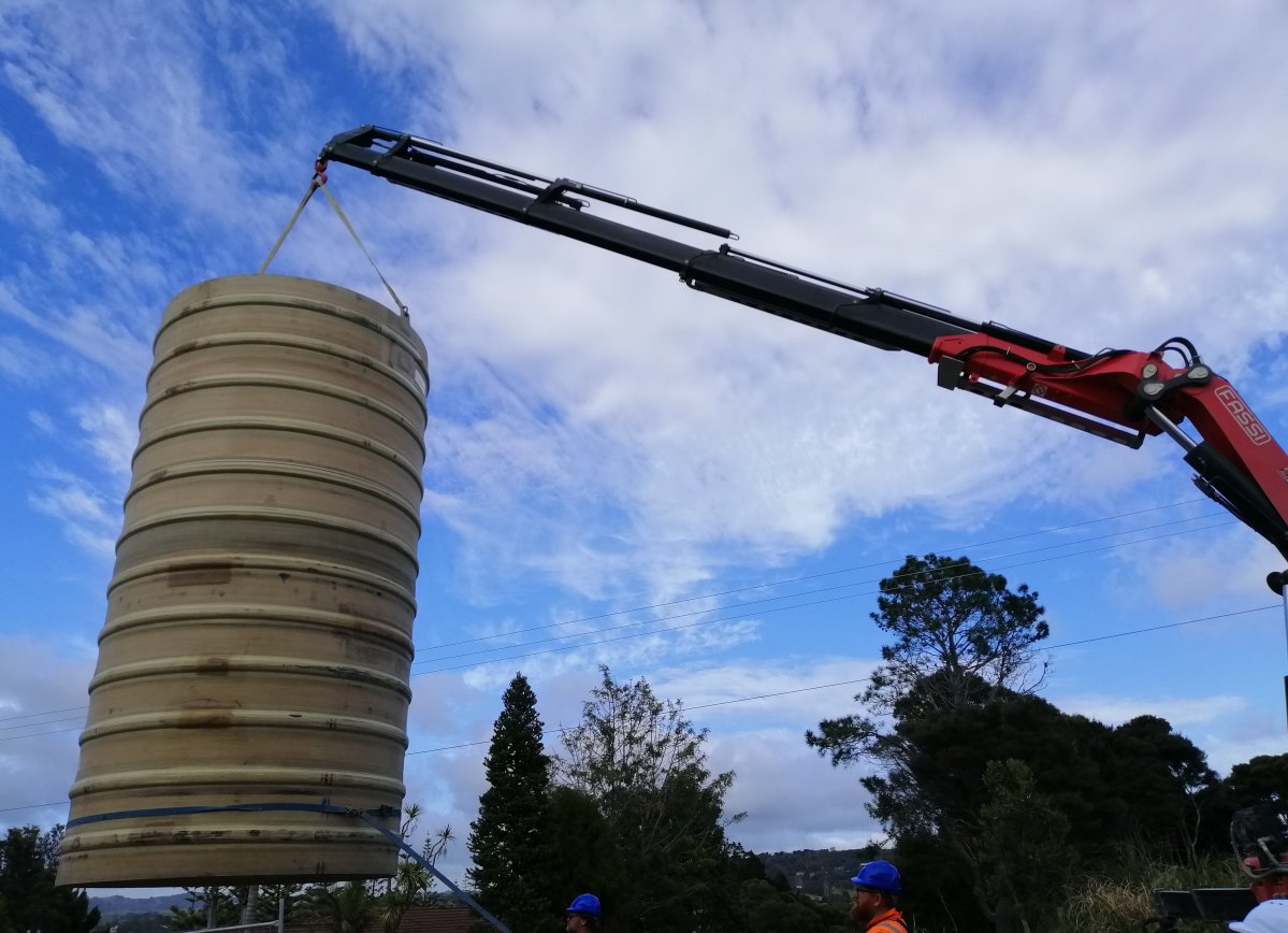 New lining and lid for Thelma Road South wastewater pump station