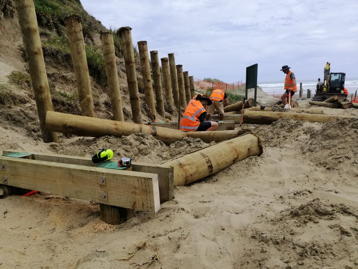 Work begins on Baylys Beach walkway