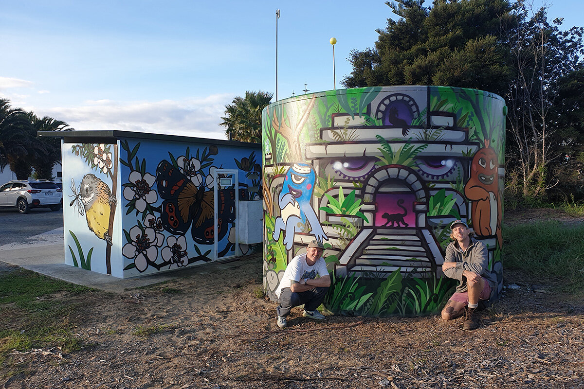 Playful MAZ mural invites viewers to explore  