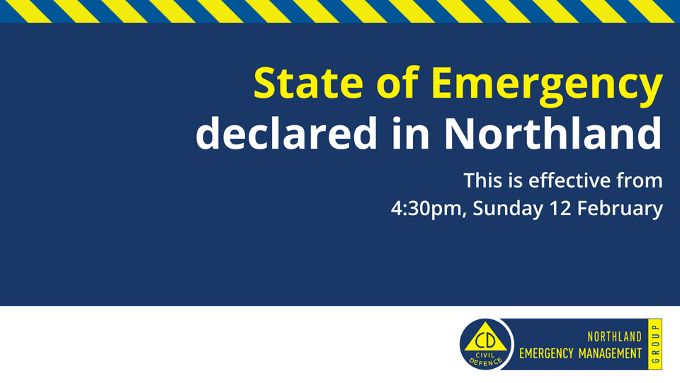State of Emergency declared for Northland as a precationary step