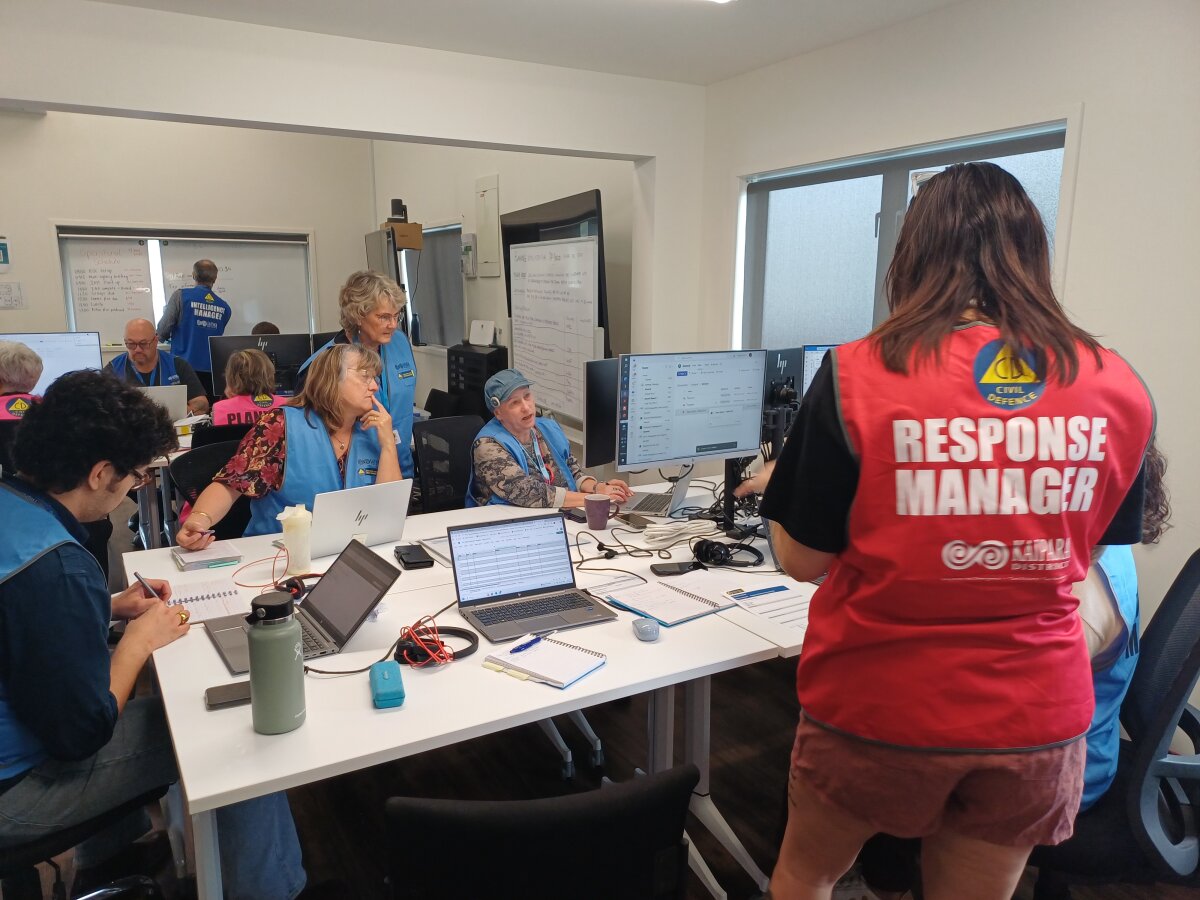 Region wide exercise tests council civil defence staff 