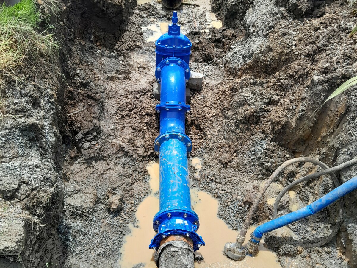 A fresh set of pipes for water supply 
