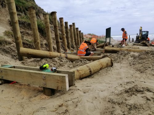 Work begins on Baylys Beach walkway